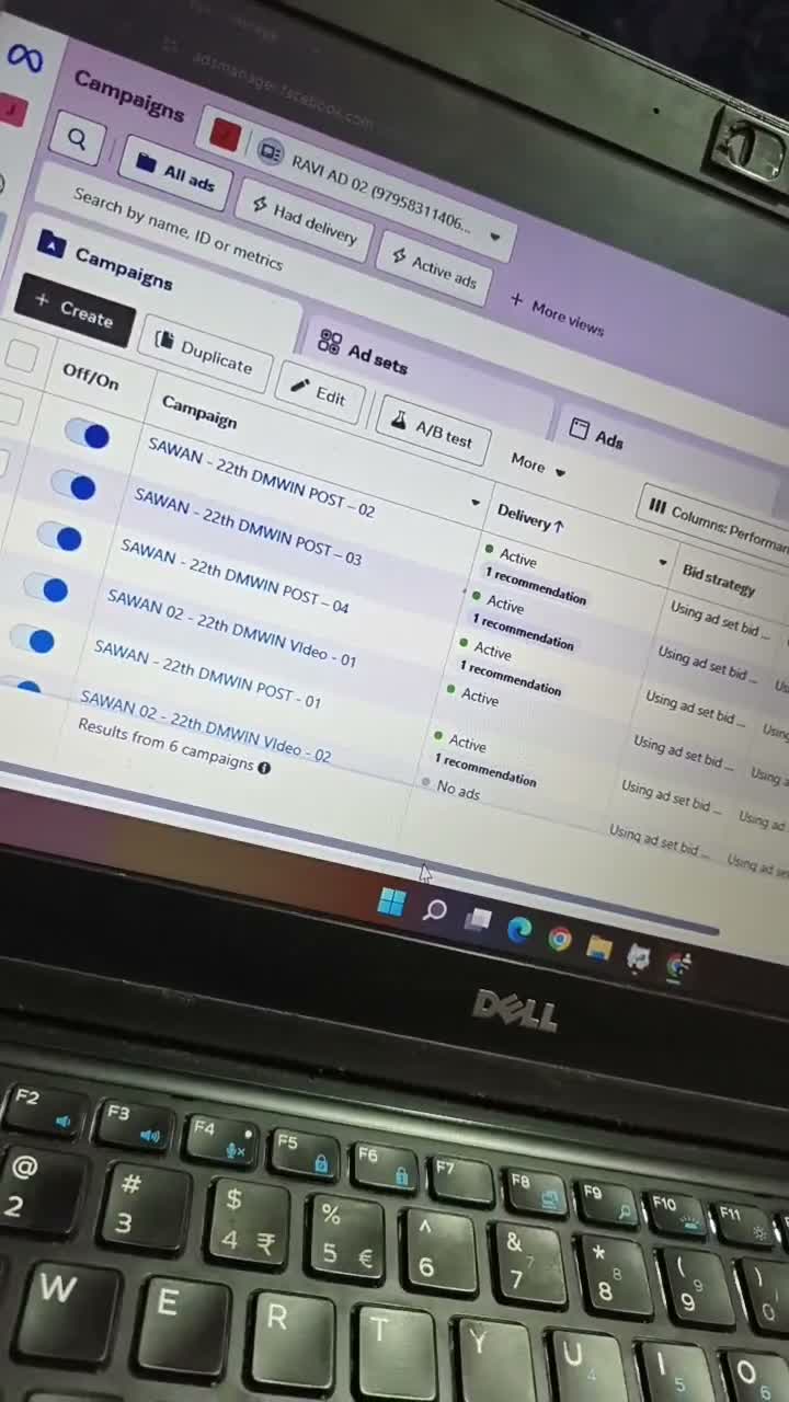 Meta Ads campaign video preview
